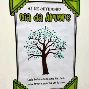 Cartaz colaborativo Dia da árvore