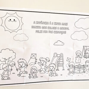 Painel colaborativo dia das crianças