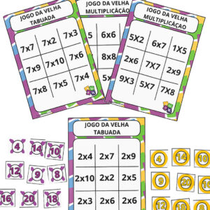 Jogo da velha Tabuada e mutiplicação