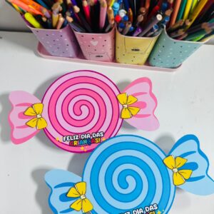 Lembrancinha dia das crianças bala gigante