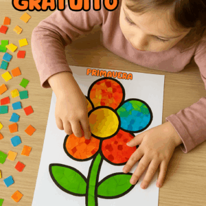 Atividade de colagem primavera