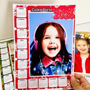 Calendário de Natal editável