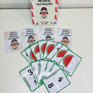 Jogo da memória melancia das frações