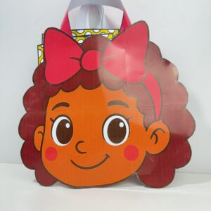 Sacola Menina bonita do laço de fita