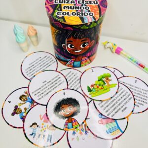 HISTÓRIA NA LATA A jornada de Luiza e seu mundocolorido.