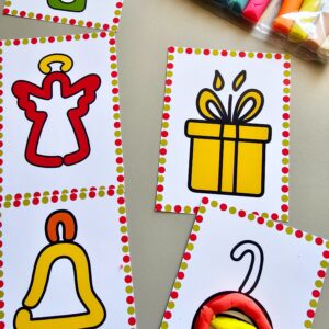 Símbolos de Natal para massinha