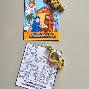 Cartãozinho de Natal Jesus Nasceu