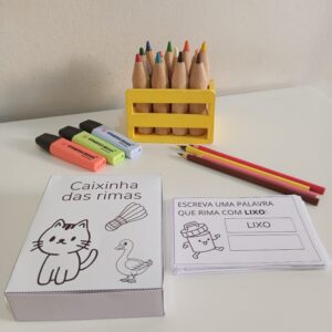 Caixa e carnê das rimas