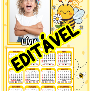 Calendários editáveis pelo canva
