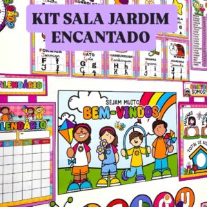 Kit sala jardim encantado