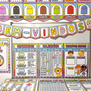 Kit sala tema circo da alegria