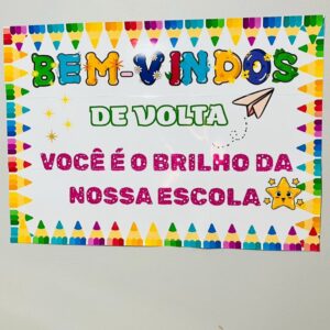 Kit volta às aulas painel + lembrancinha