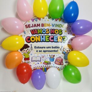 Dinâmica volta às aulas estoure o balão