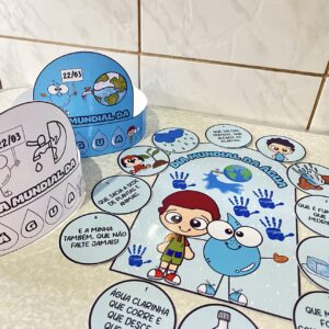 Luva de história + coroa dia da água