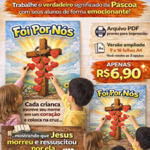 Painel de Páscoa foi por nós