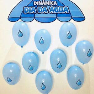 Dinâmica com balões dia da água
