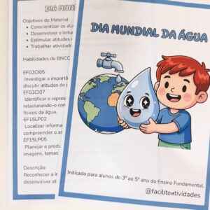 Atividades dia mundial da água fundamental 1