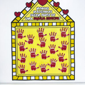 Cartaz Colaborativo Mãozinhas Dia da Família