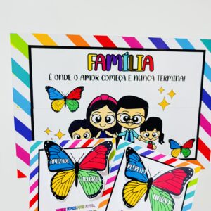 Painel dia da família É onde o amor começa