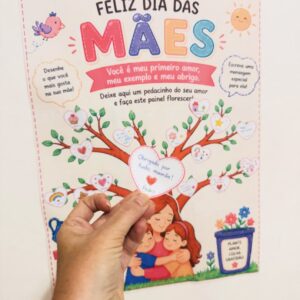 Painel árvore de amor dia das mães