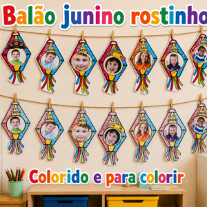 Balão junino rostinho