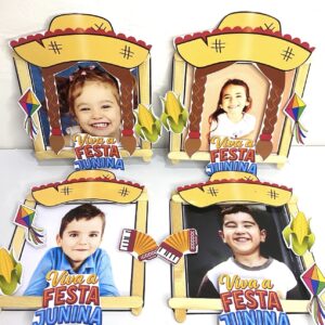 Porta retrato junino lembrancinha