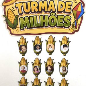 Painel de parede turma de milhões