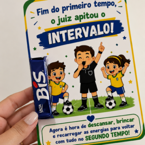 Cartão de férias lembrancinha copa do mundo
