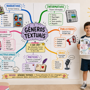 Mapa mental gêneros textuais