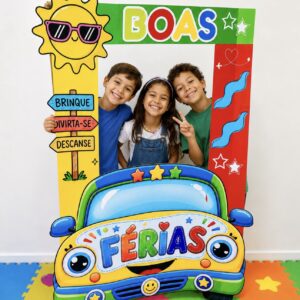 Moldura para foto férias carrinho