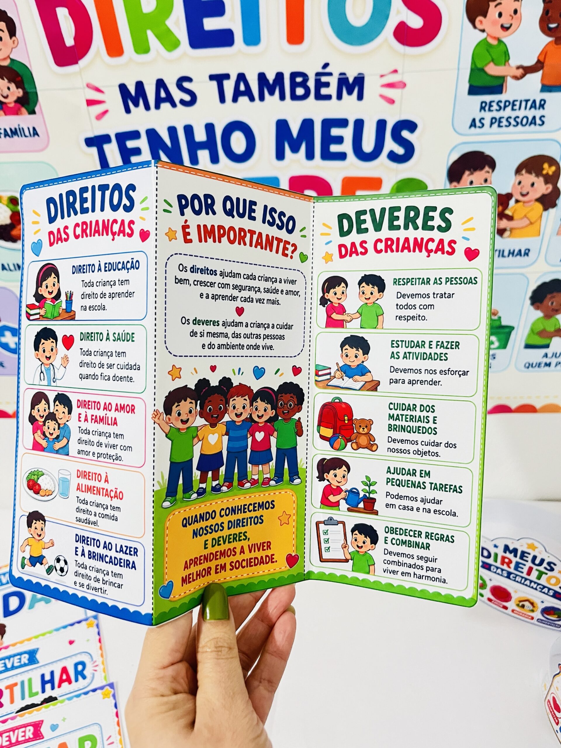 DIREITOS E DEVERES DAS CRIANÇAS Atividade para Escola - Imagem 3