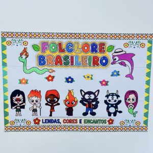 Painel do Folclore para Imprimir – Decoração e Mural do Folclore Brasileiro | PDF