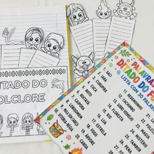 Ditado do Folclore – Atividade de Escrita e Ortografia para Imprimir | PDF