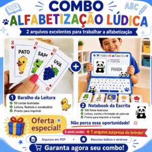 Combo alfabetização lúdica