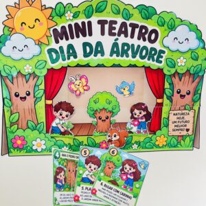 Atividade Dia da Árvore para Imprimir | Mini Teatro